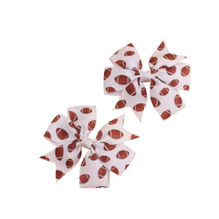 BOENBE LOVED 3Inch hair bows baseball: secure alligator clips for school-ready style