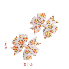 BOENBE LOVED 3Inch hair bows volleyball: vibrant colors for athletic daily outfits