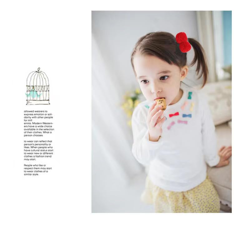 Boenbe Loved pom pom hair accessories resist dirt, staying cleaner between quick cleanups.