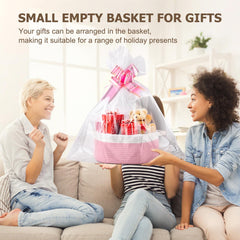 Boensi gift basket assembled with ribbon for special occasions.
