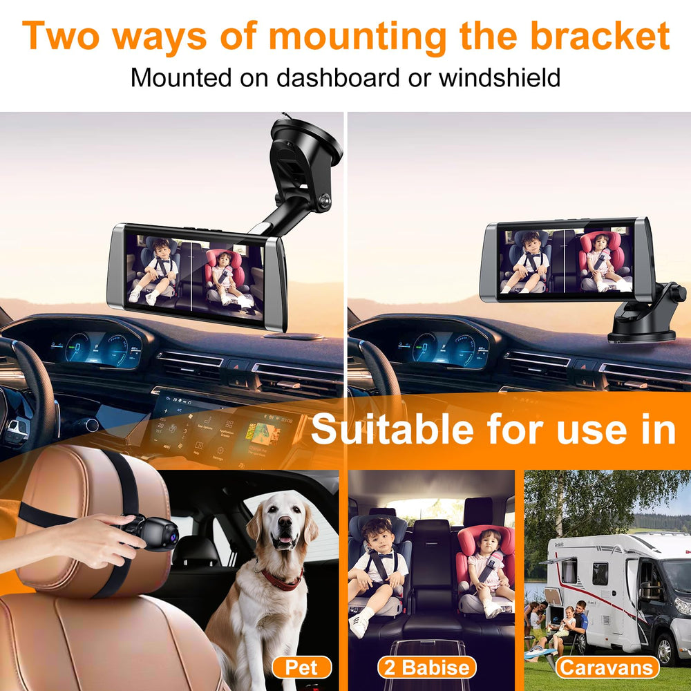 BOEYOS adjustable 360-degree rotation camera with flexible mounting