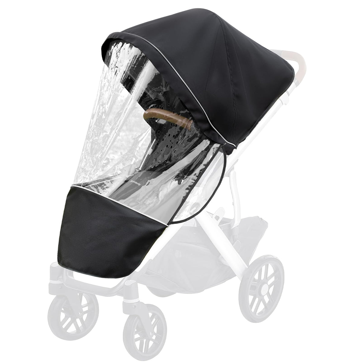 Boffinby Performance Rain Shield window-zipper offers quick access during strolls.