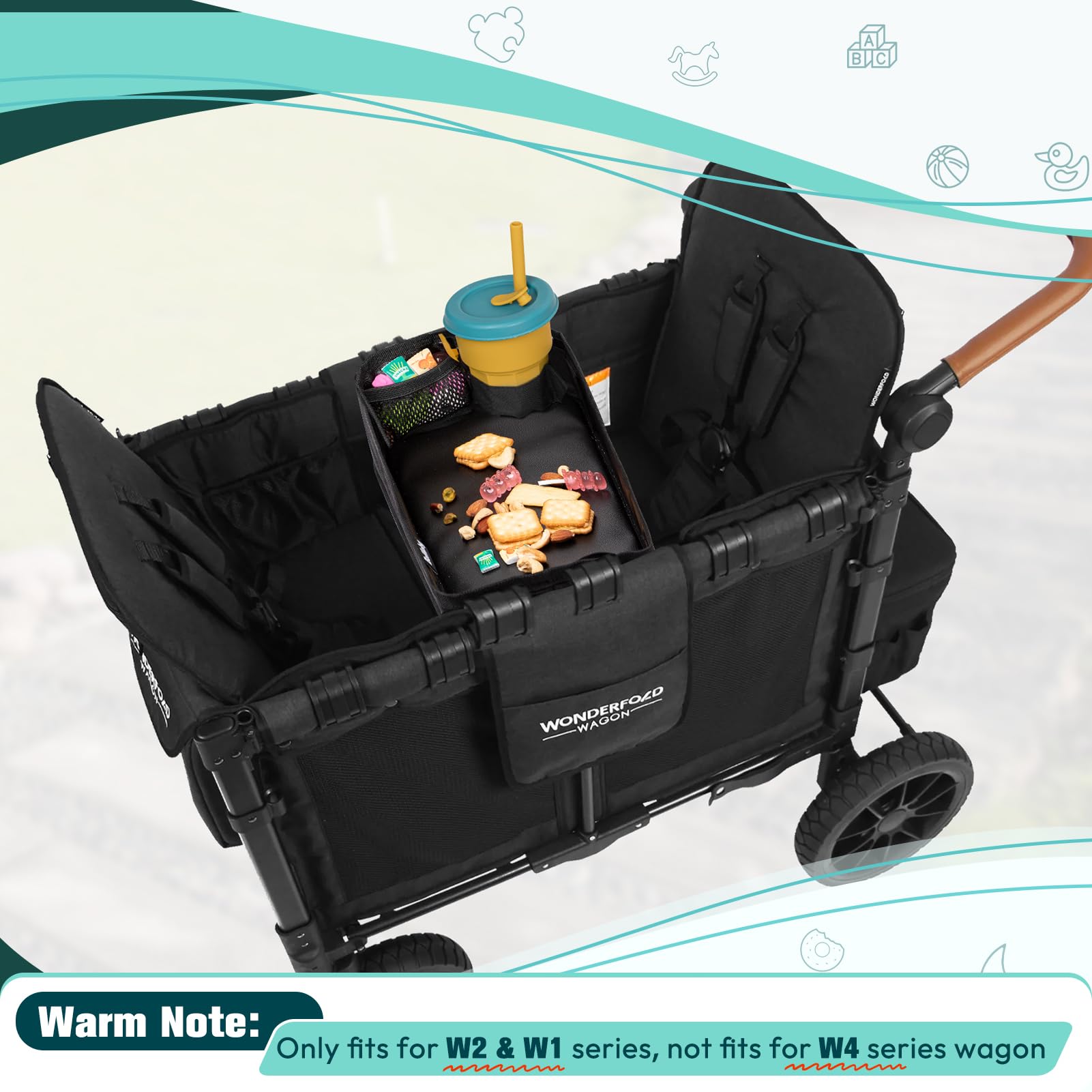 Boffinby W2/W1 fit for Wonderfold wagons keeps items secure