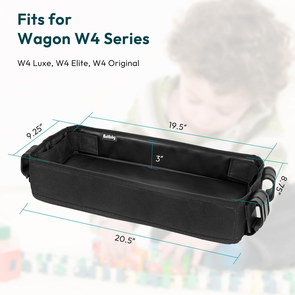 Boffinby W4 tray fits Luxe, secure and stable during travel