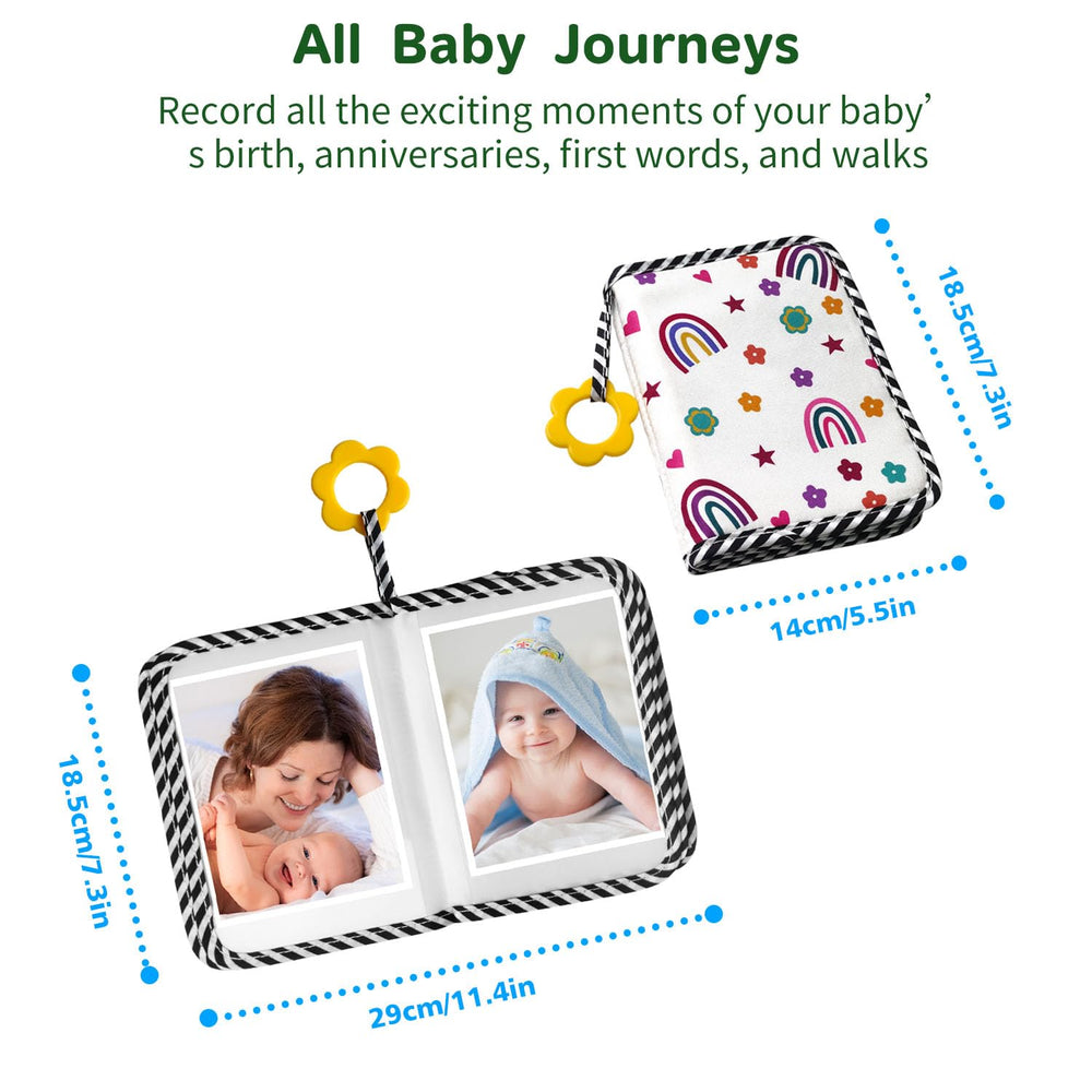 BOHEMIABY gift-ready photo album makes baby milestones memorable.