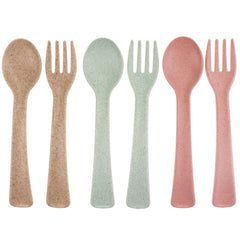 Boieo toddler utensils spoons with ergonomic hold for easy self-feeding.