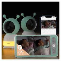 BOIFUN 2K split-screen view shows clear feeds for twins.