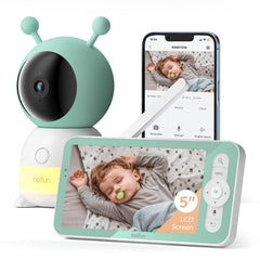 BOIFUN 2K baby monitor camera view for reliable day-night monitoring