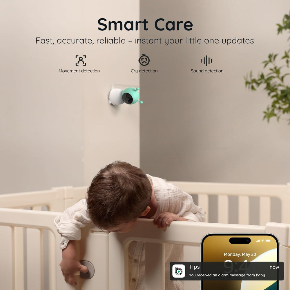 BOIFUN app and 5-inch screen for monitoring on the go