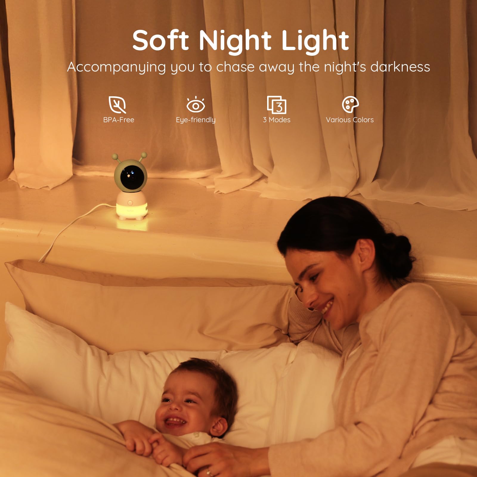 Boifun app provides remote live view for parent monitoring from anywhere.