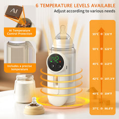 BOKASM bottle warmer night light aids late-night feeds.