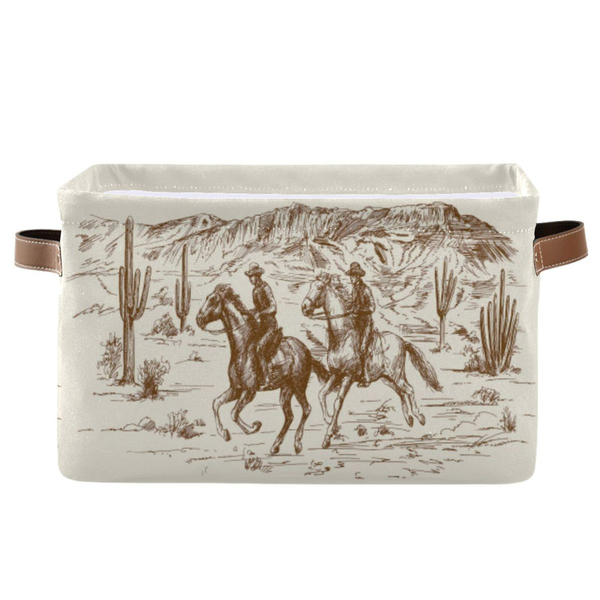 BOKEKANG Cowboy storage basket collapsible for space-saving closet organization.