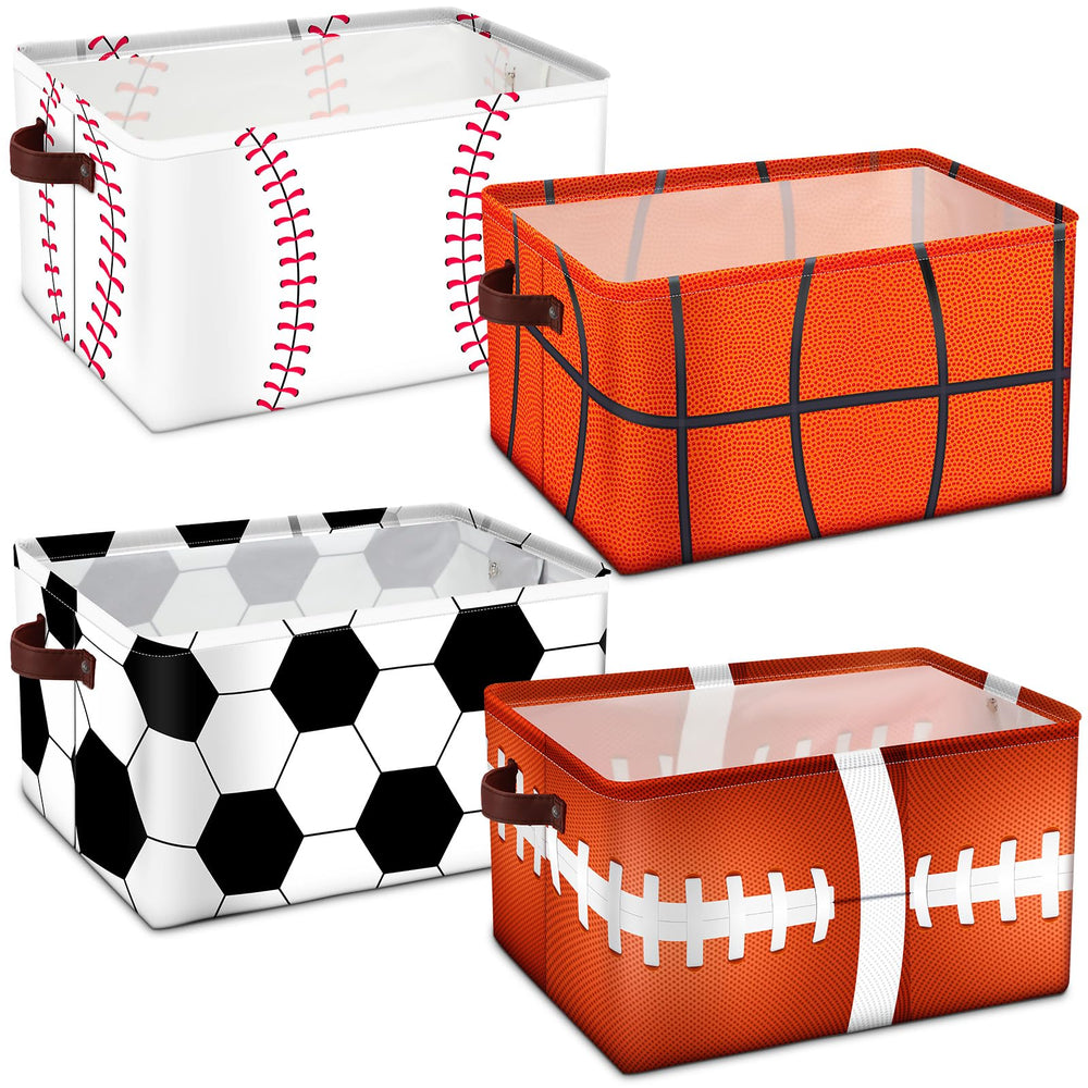 Bokon baseball storage bin keeps sports gear neatly stored.