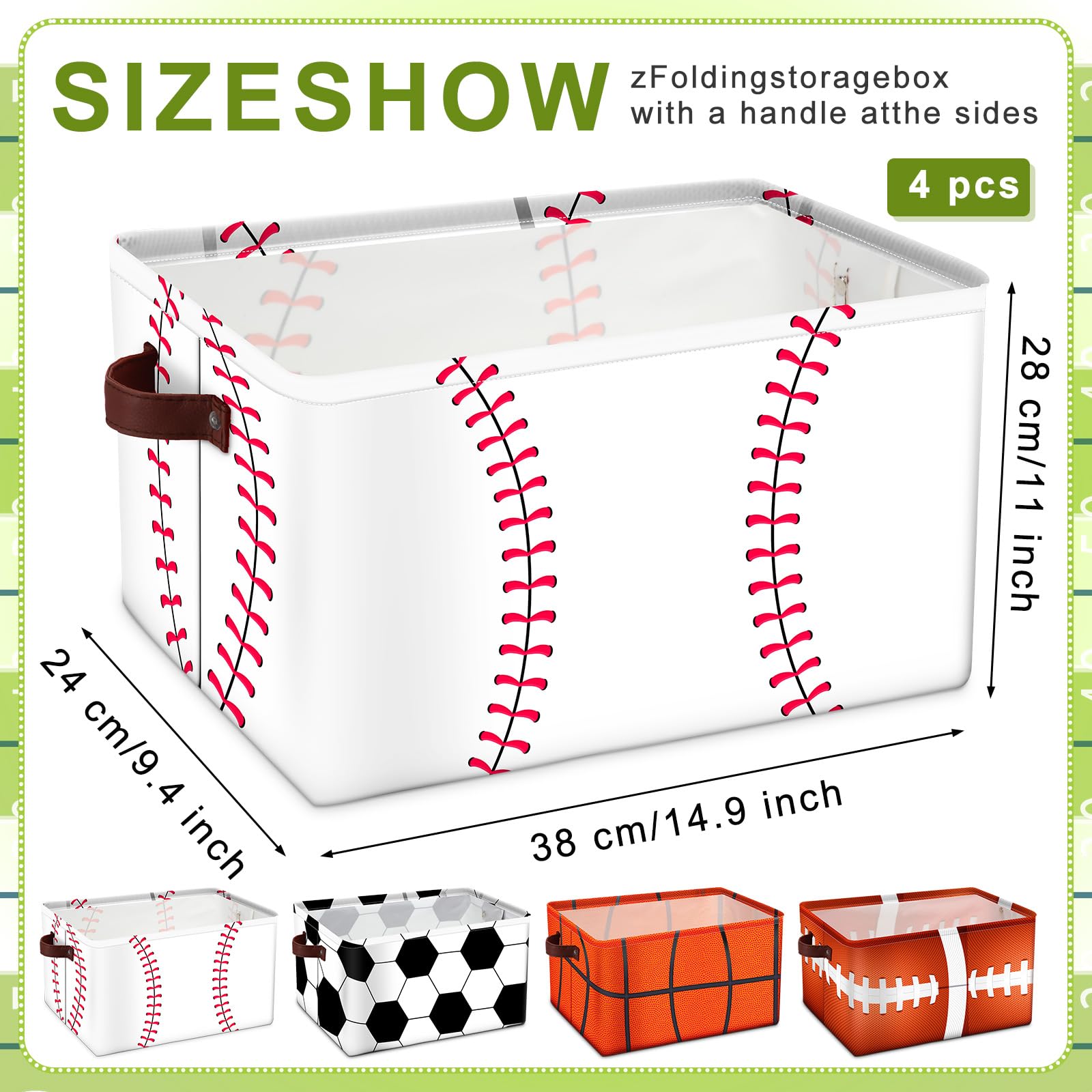 Bokon basketball storage bin helps organize toys and games.