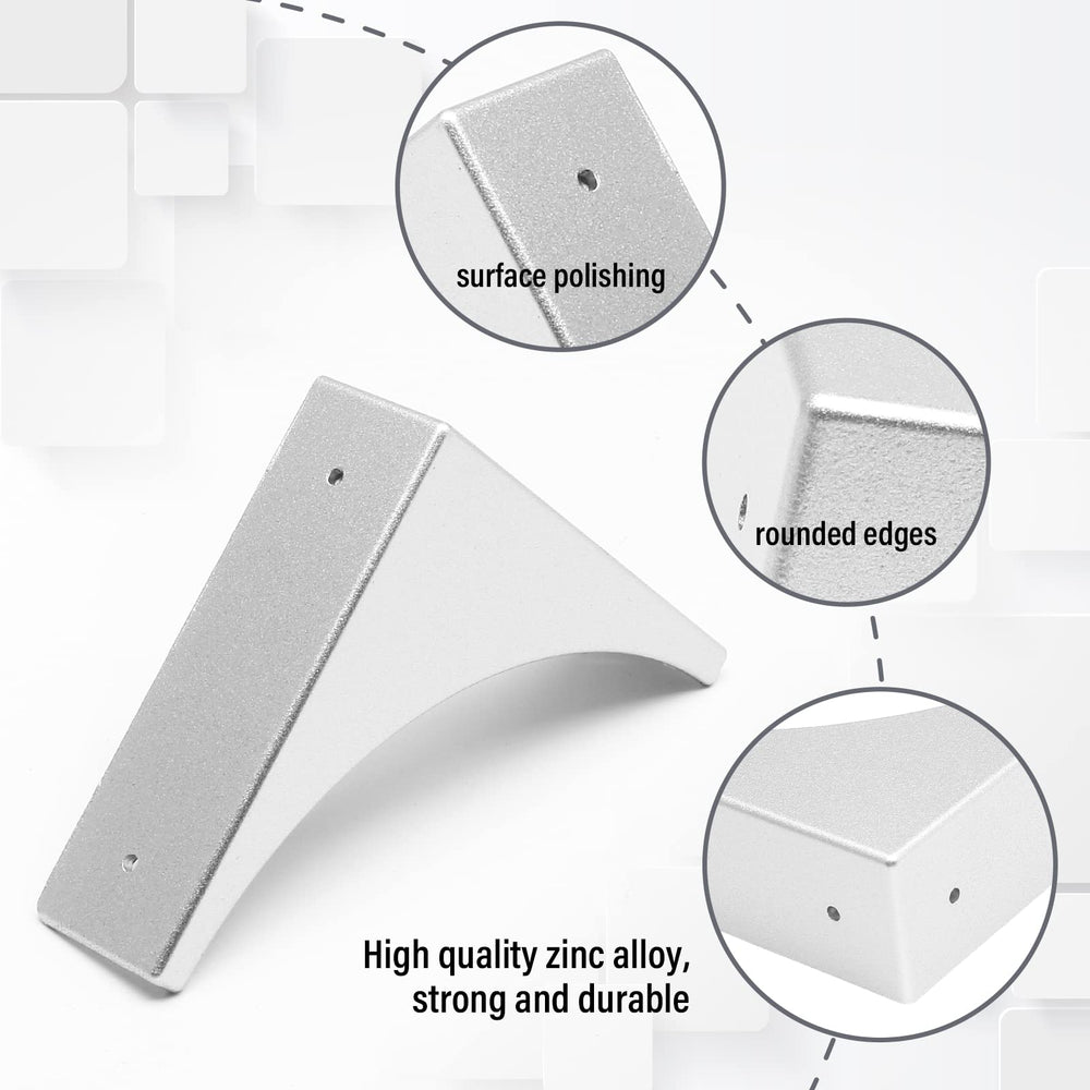 BokWin silver corner protector polished closeup showing curved edge