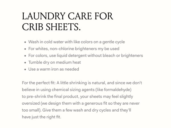 Boll & Branch Signature crib sheet ready for baby sleep setups in natural tone