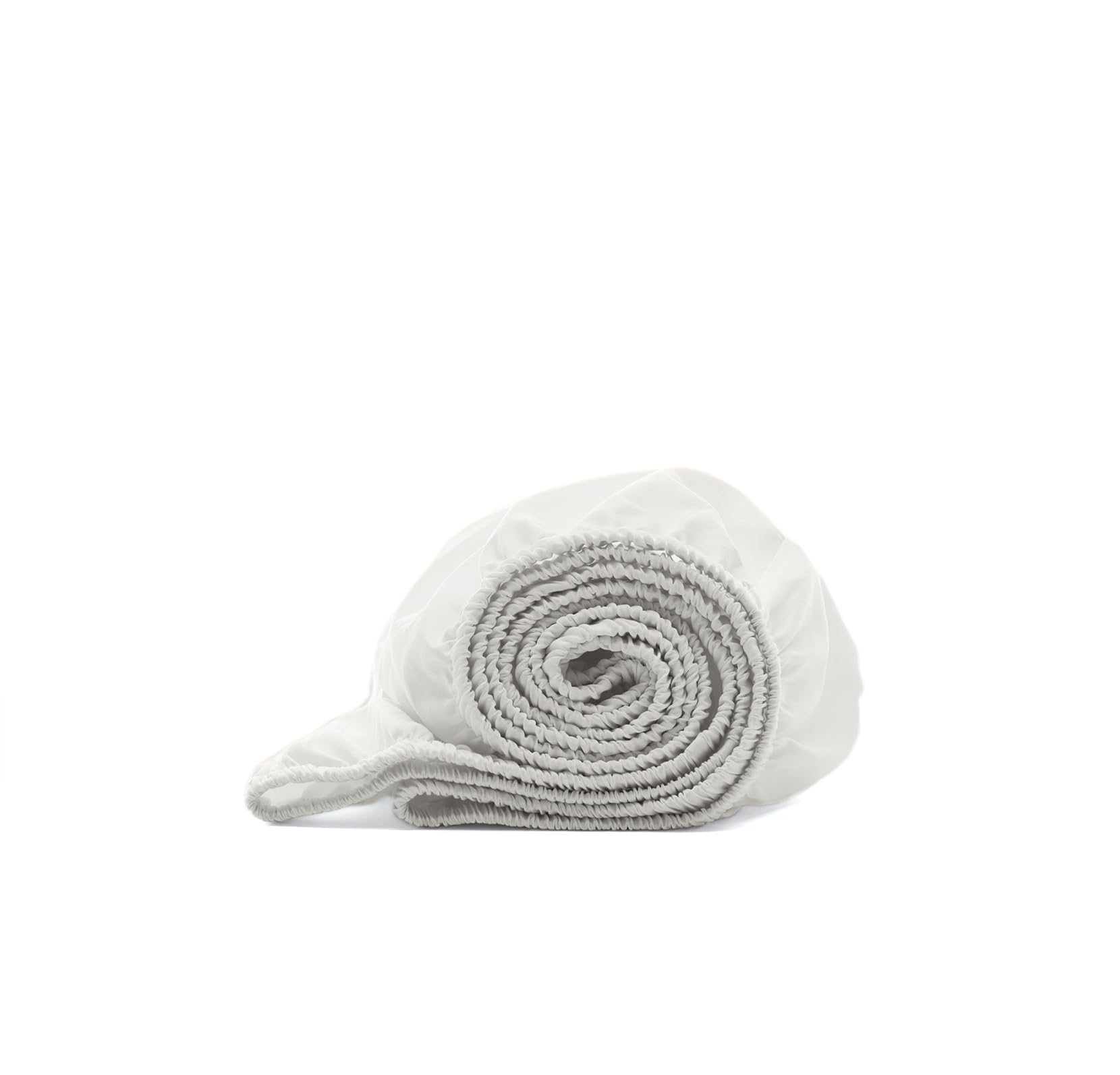 Boll & Branch Signature crib sheet white close-up shows softness for baby sleep.