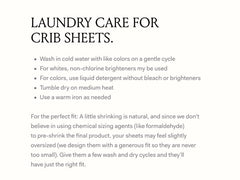 Boll & Branch sky crib sheet illustrating toxin-free, organic fabric for healthy nursery.