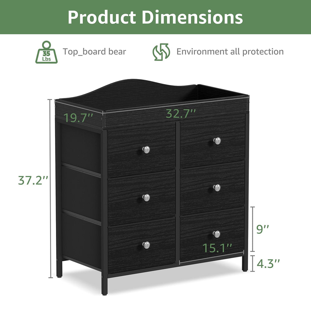 BOLUO baby dresser storage keeps towels, creams, and socks neatly organized