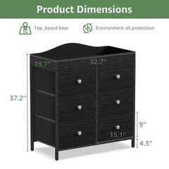BOLUO baby dresser storage keeps towels, creams, and socks neatly organized