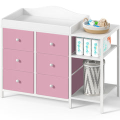 BOLUO baby dresser front view shows clean lines and ample storage.