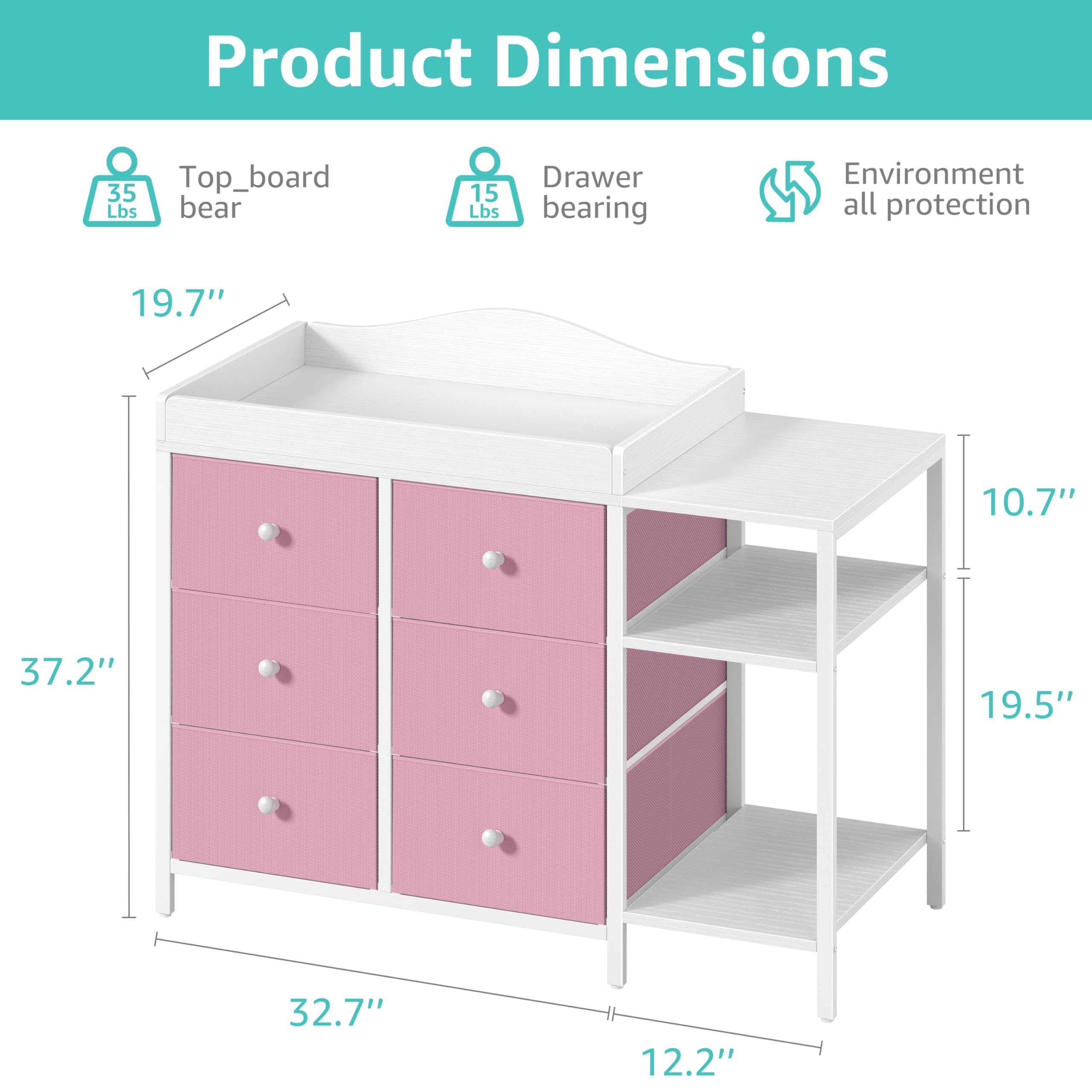 BOLUO nursery setup image demonstrates versatile, space-efficient configuration.