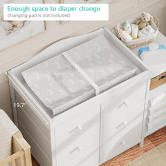 BOLUO baby dresser removable changing top for flexible layout