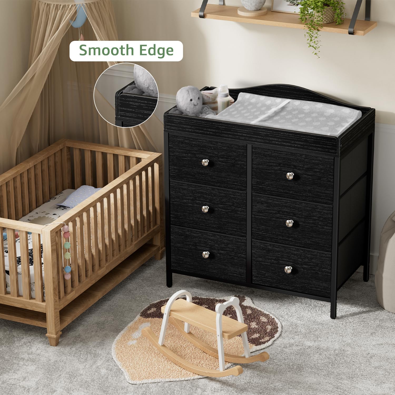 BOLUO fabric drawer close-up highlights breathable storage solution