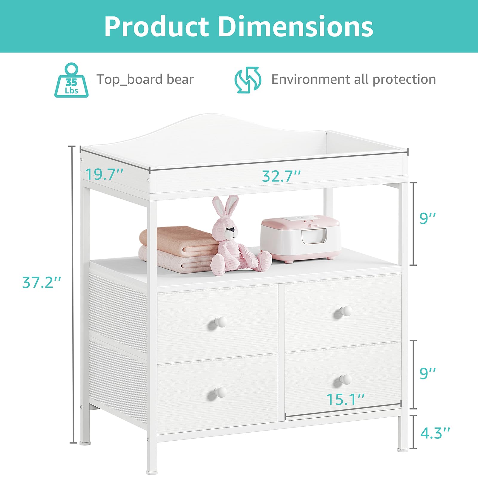 BOLUO open shelf provides quick access to towels and essentials