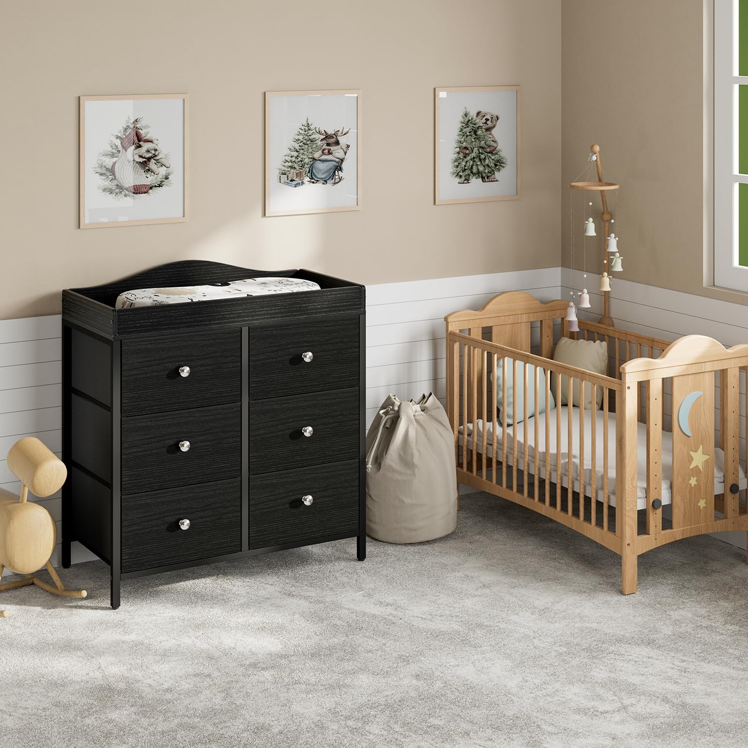 BOLUO removable changing top for flexible bedroom use