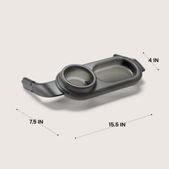 Bombi swing-away design image showcases easy access during quick snack sessions.