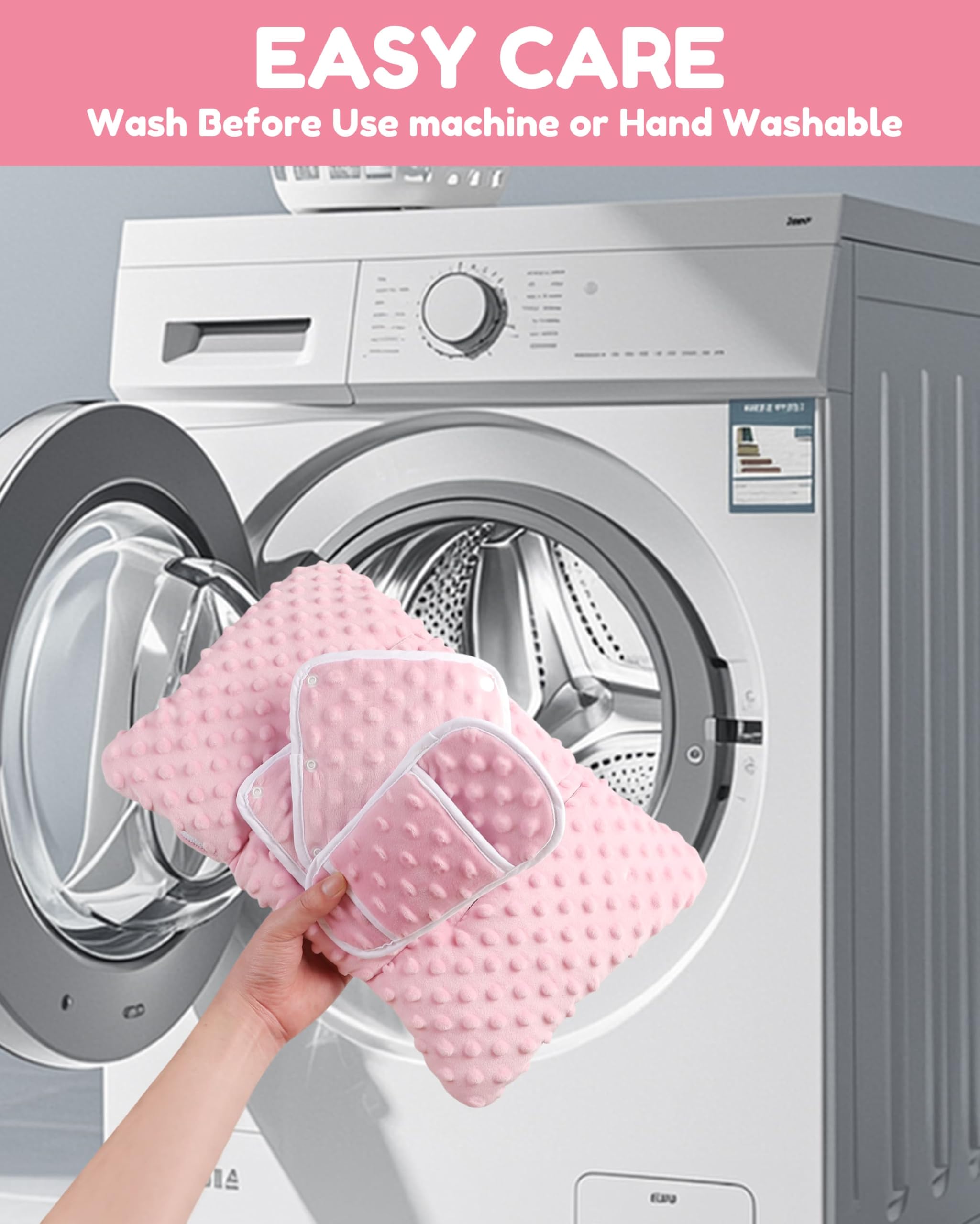 BOMOLOUR easy-care insert cleans with damp cloth or cold machine wash