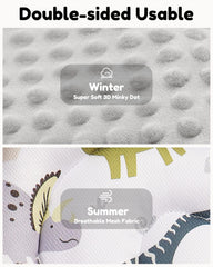 BOMOLOUR infant seat insert removable cushion demonstrates adaptability from preemie to toddler comfort.