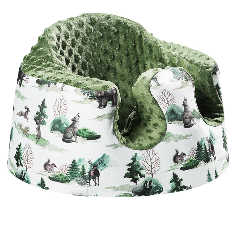 BOMOLOUR seat cover for Bumbo and Nuby, close-up of soft fabric for baby comfort