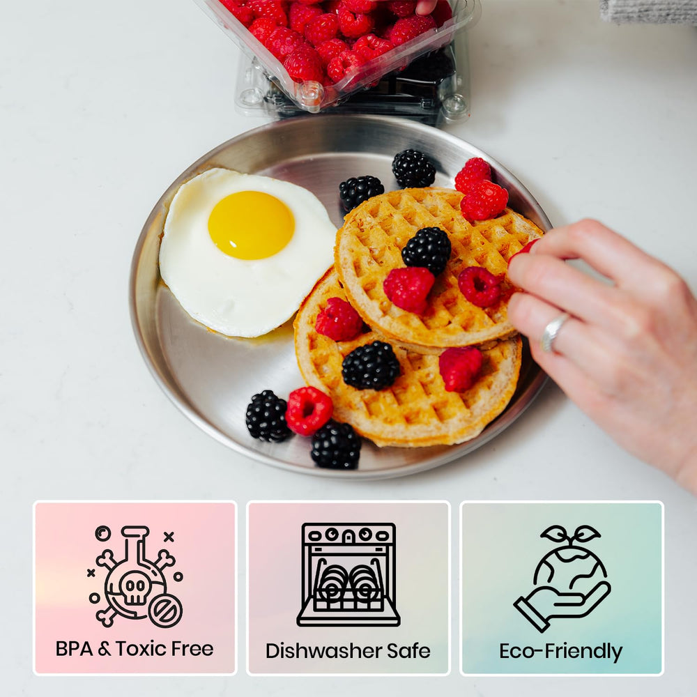 Bon aPetite stackable 21cm plates simplify kitchen storage.