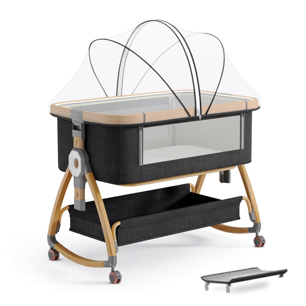 bonbay baby bassinet standalone bed for compact newborn sleep space