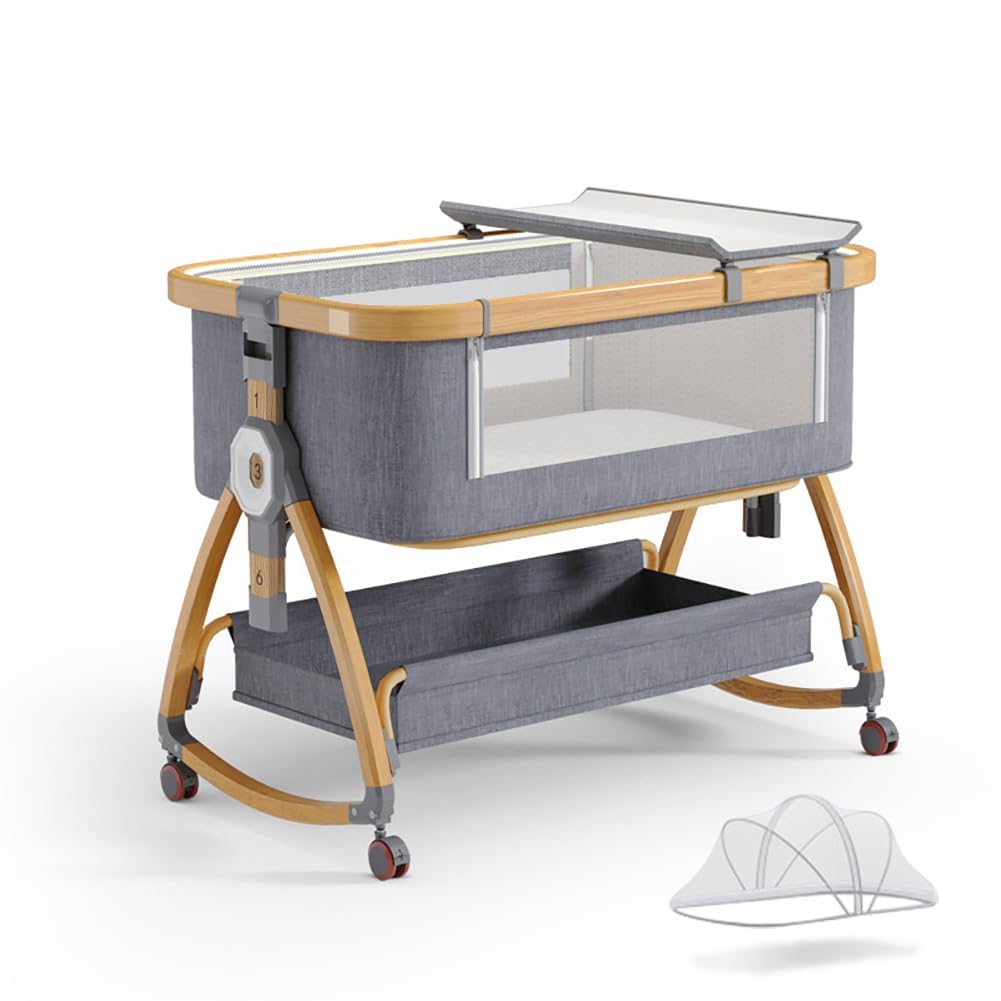 Bonbay baby bassinet standalone bed creates a cozy sleep space for newborns.