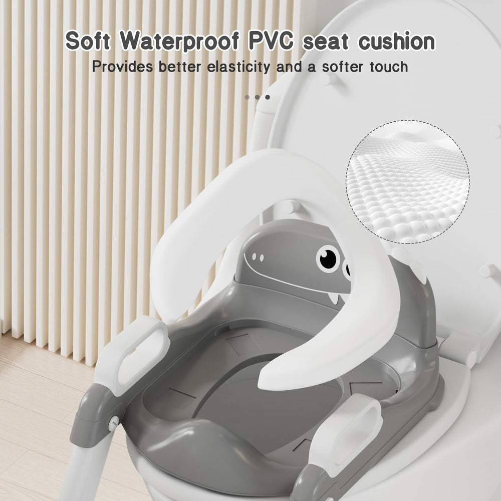 Bonbay potty seat adjustable height fits most toilets for growing kids.
