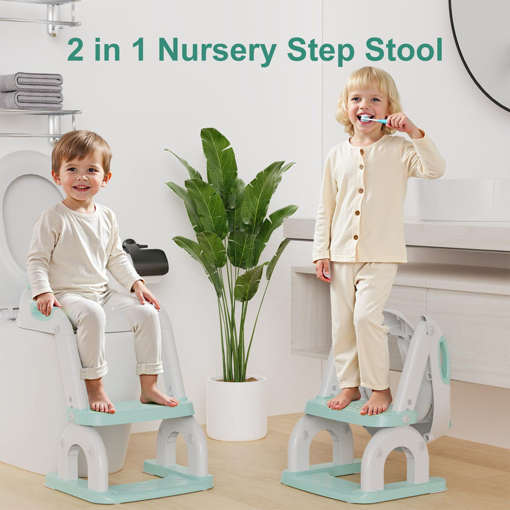 BONBAY potty seat anti-slip bottom keeps the chair firmly in place for confident use.