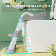 Bonbay potty seat anti slip pads and handle reduce slips during training