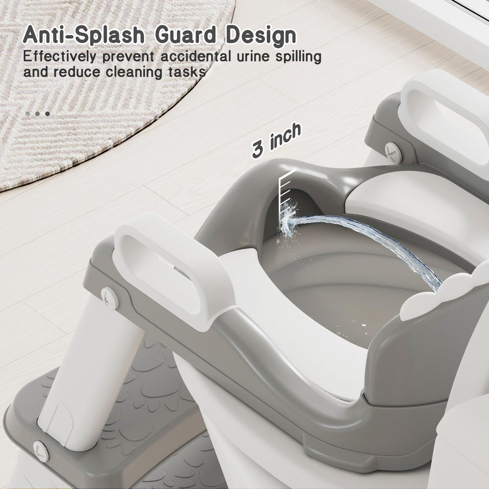 Bonbay potty seat foldable steps save space when not in use.