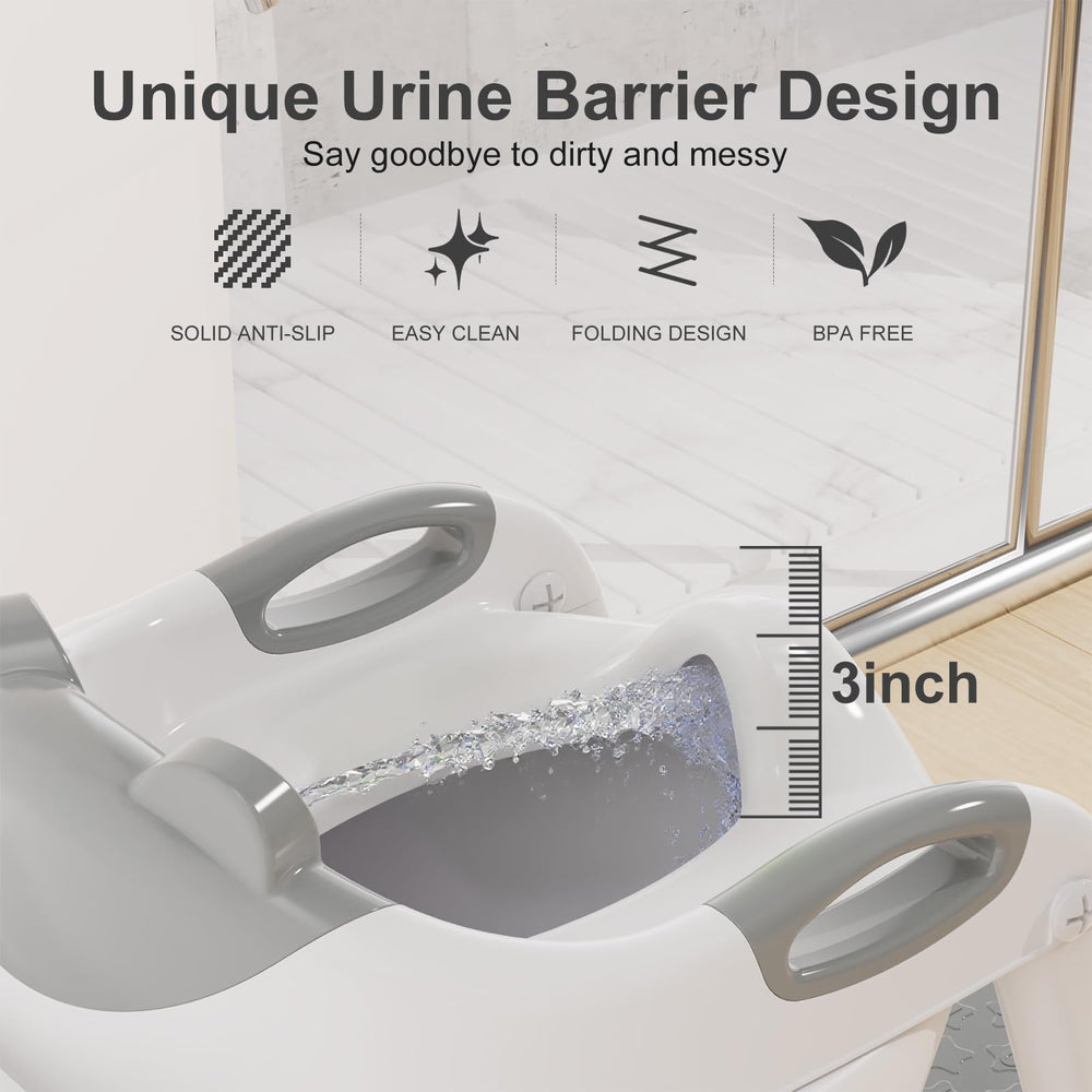 Bonbay handle design offers extra support while your child sits and rises.