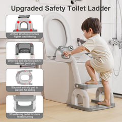 Bonbay potty seat with non-slip bottom pads for stable toilet use.
