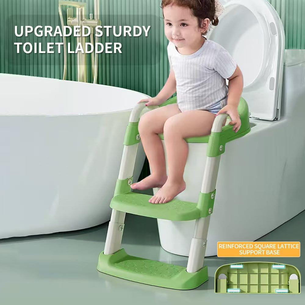 Bonbay potty seat with PVC soft cushion provides gentle skin-friendly comfort.