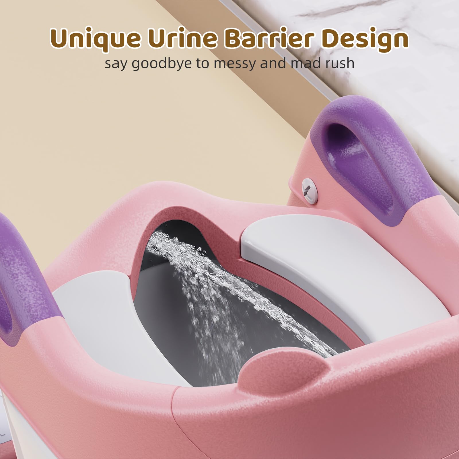 Bonbay Potty Seat soft cushion offers gentle skin comfort.