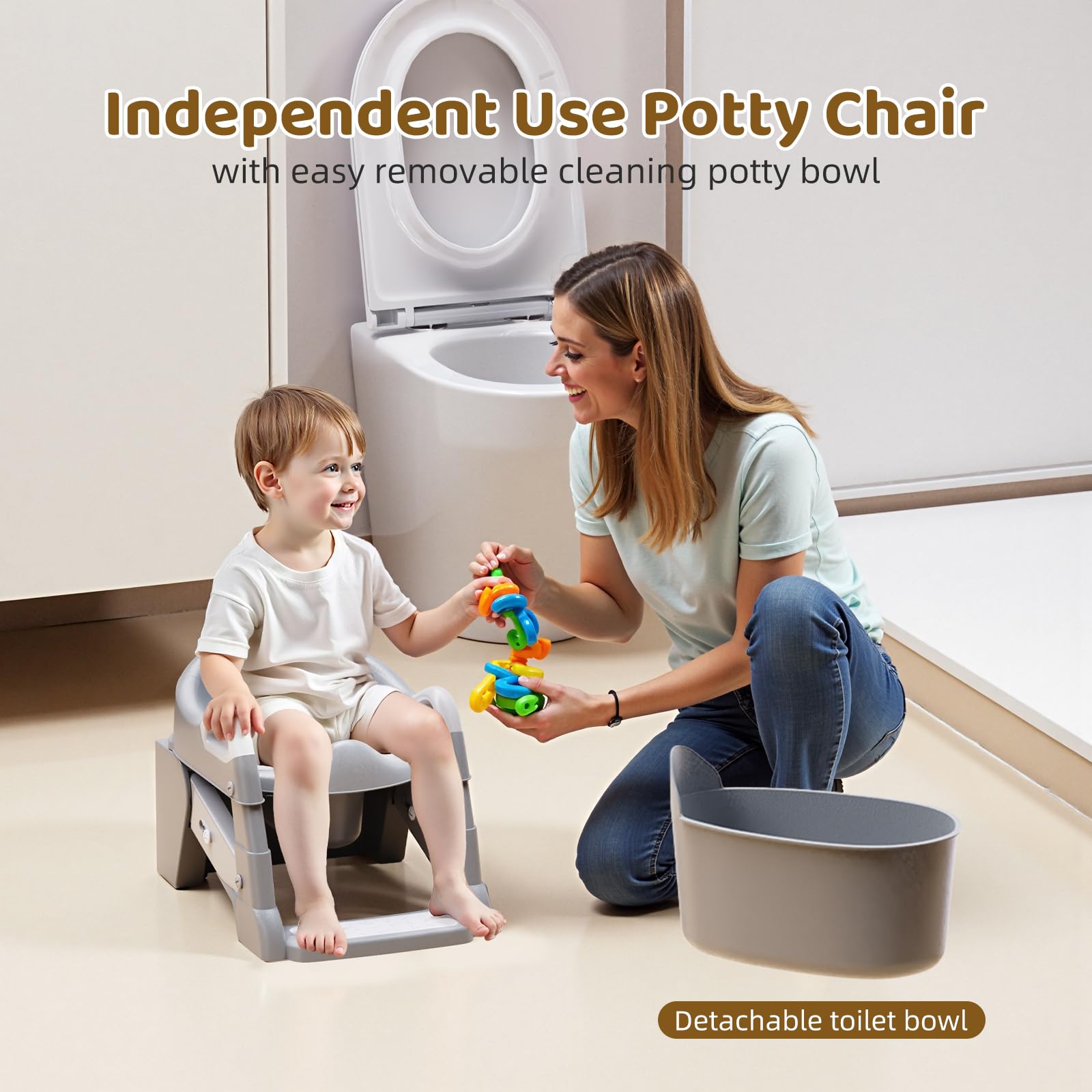 Bonbay soft cushioned seat for gentle contact on sensitive skin.