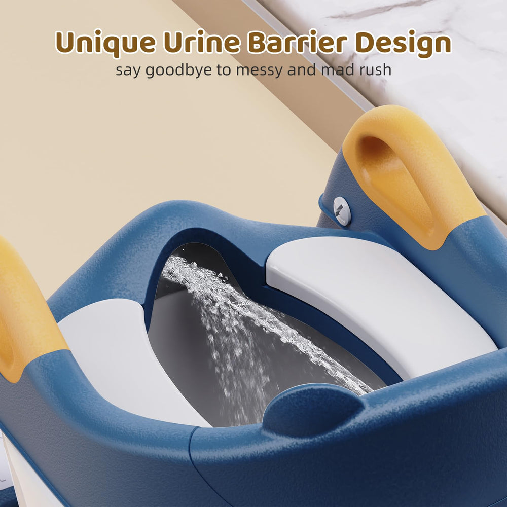 Bonbay potty seat splash guard helps prevent spills during use.