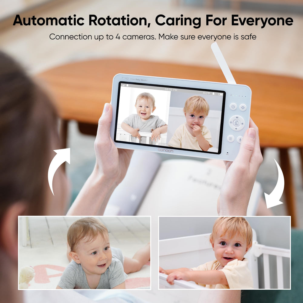 bonoch addon camera unit night vision view for clear baby checks at night