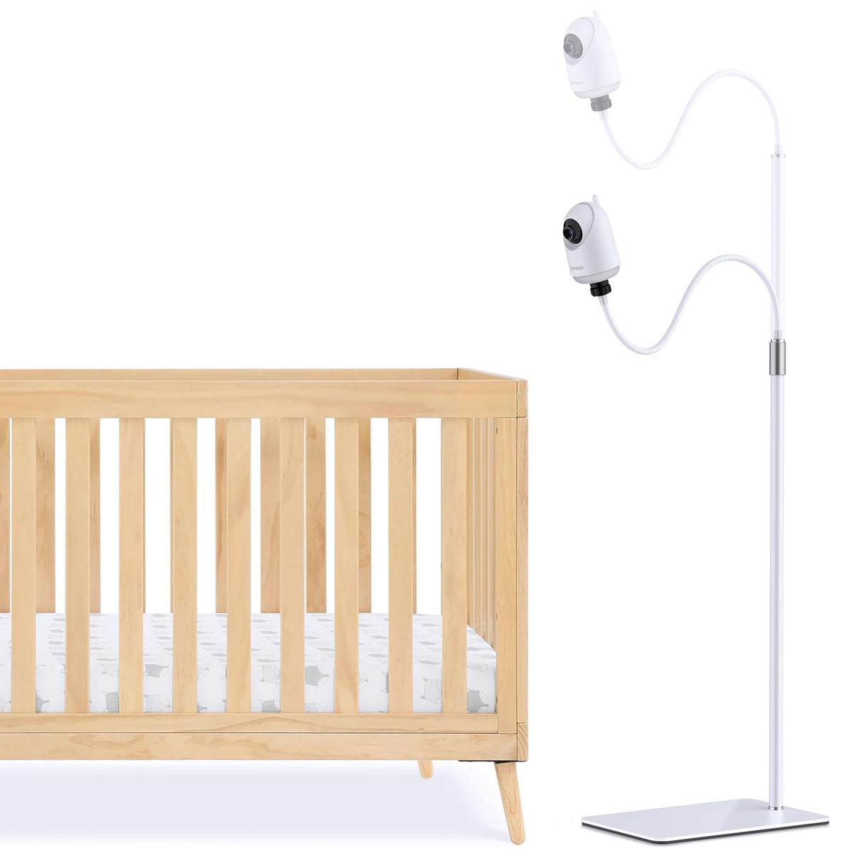 bonoch baby monitor floor stand base ensures stable support for camera placement.