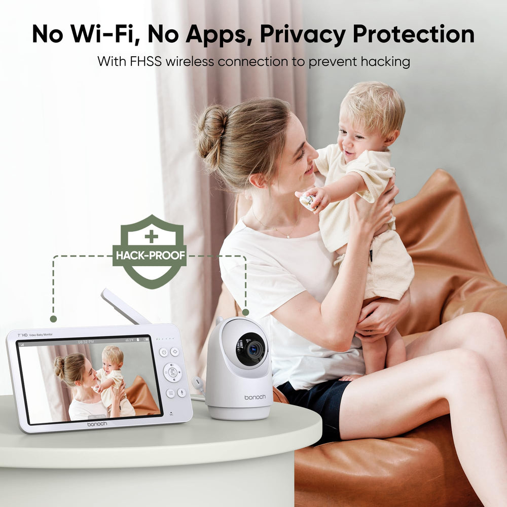 bonoch megaview two-way audio for soothing baby from other rooms